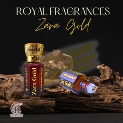 Zara Gold Attar - Warm Sweet Amber Fragrance by Royal Fragrances