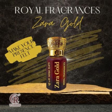 Zara Gold Attar - Warm Sweet Amber Fragrance by Royal Fragrances
